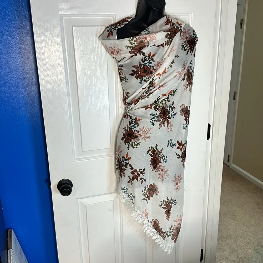 Torrid Floral Light Weight Scarf Body Wrap